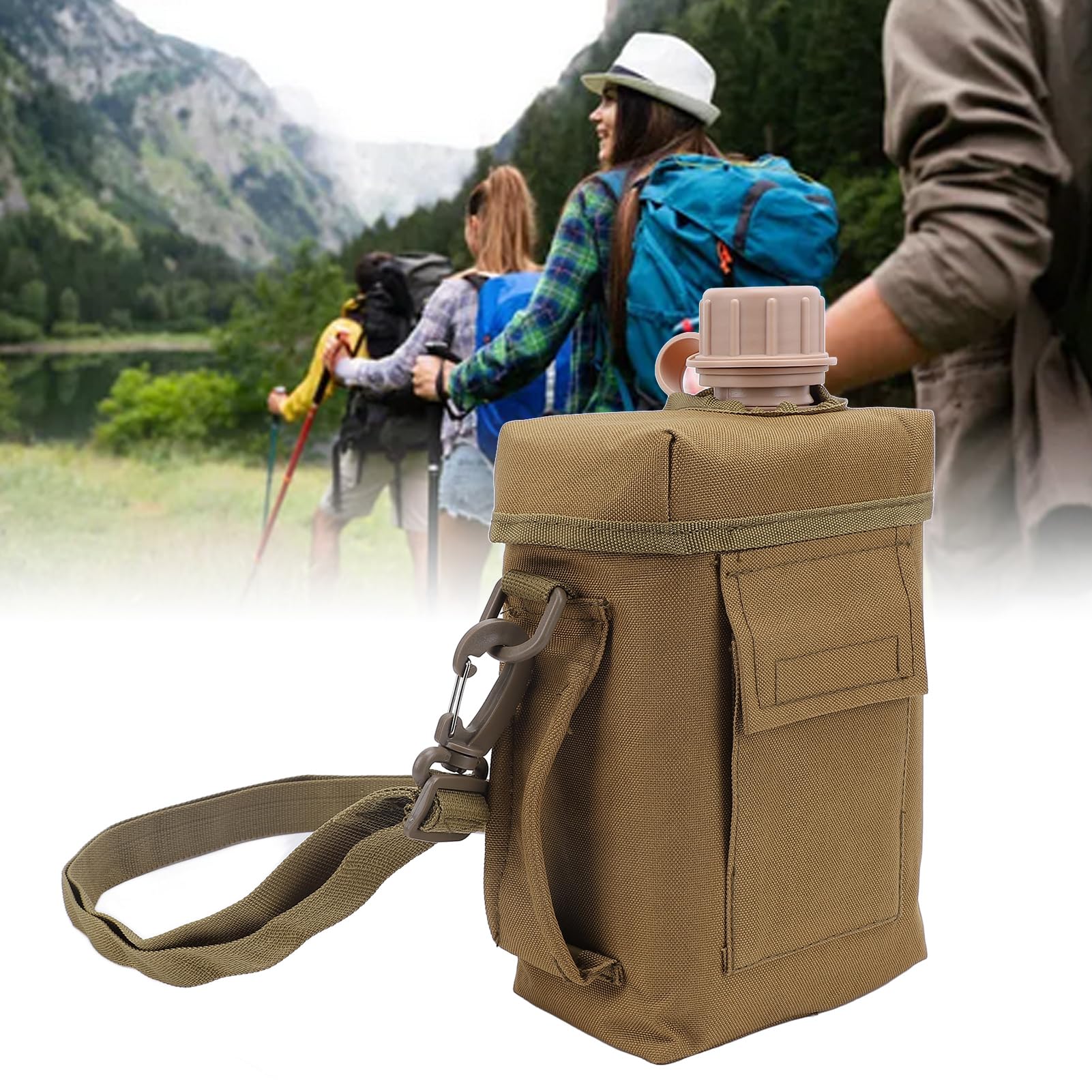 Zunate adjustable strap with D-shaped buckle for comfortable carrying.