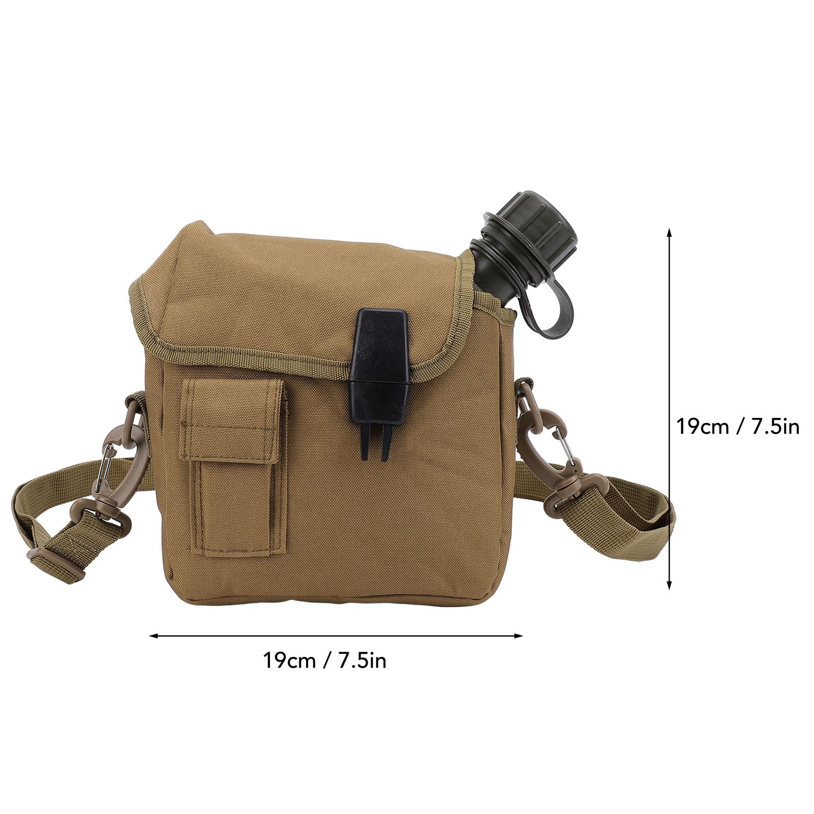 Zunate bottle with waist bag offers secure compact storage during activities.