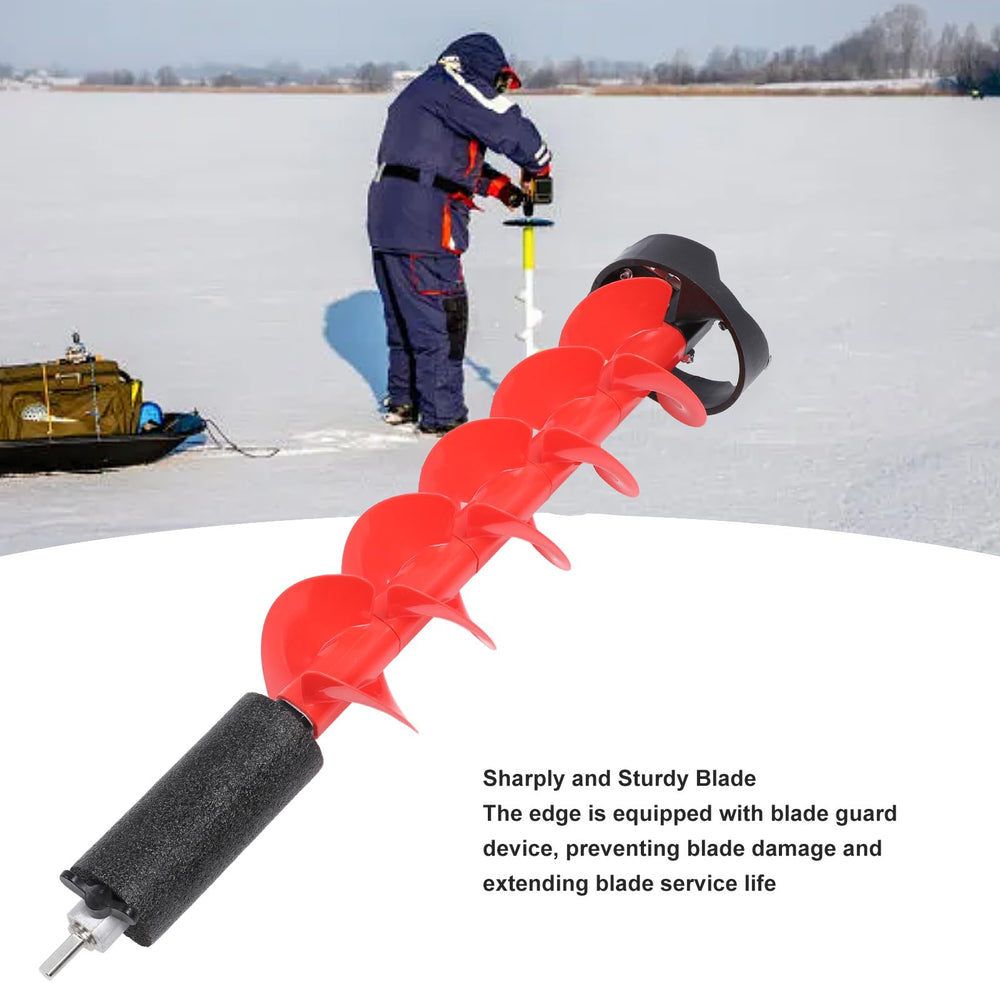 Close-up of Two Steel Blades on Zunate Ice Auger