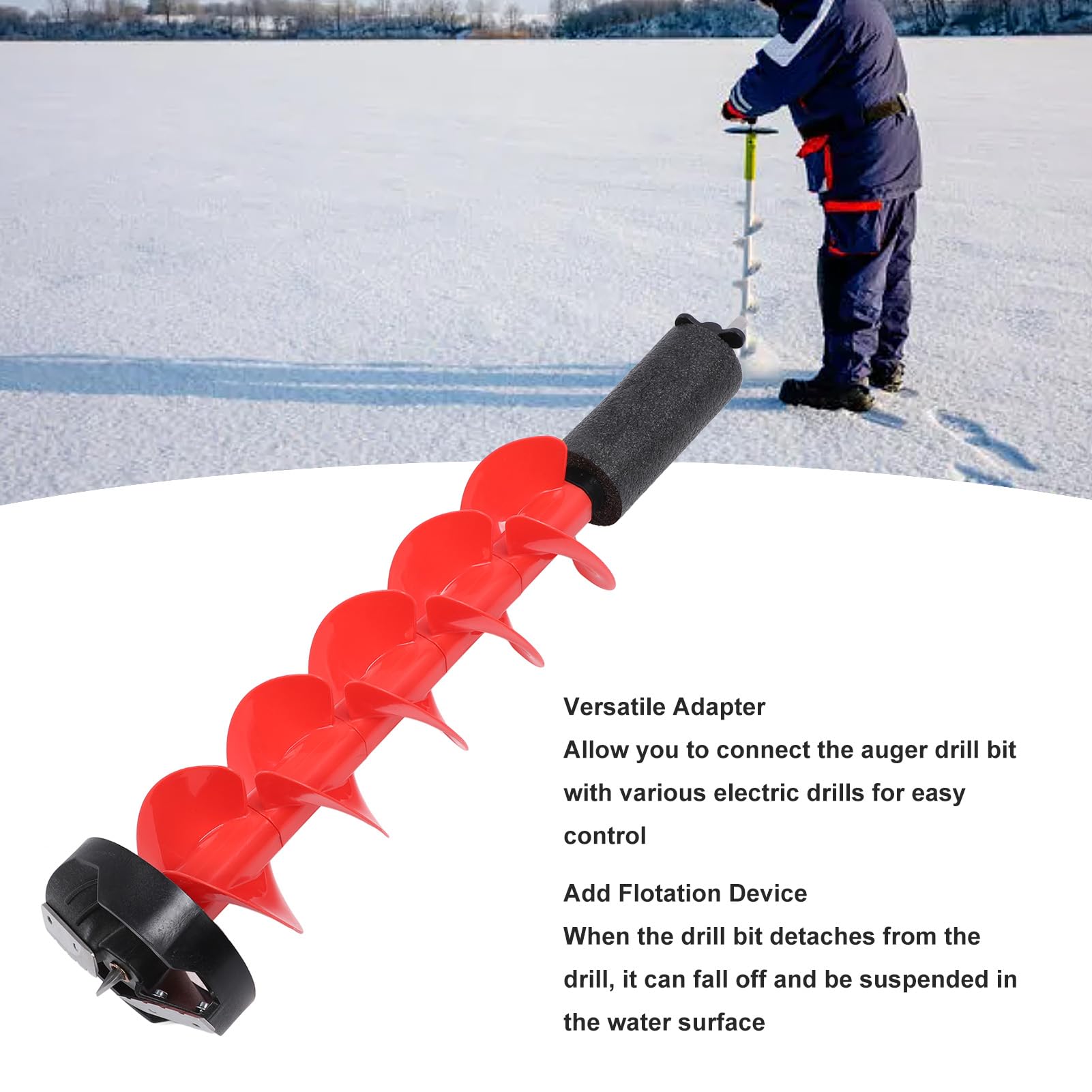 Durable Nylon Body of Zunate Ice Auger