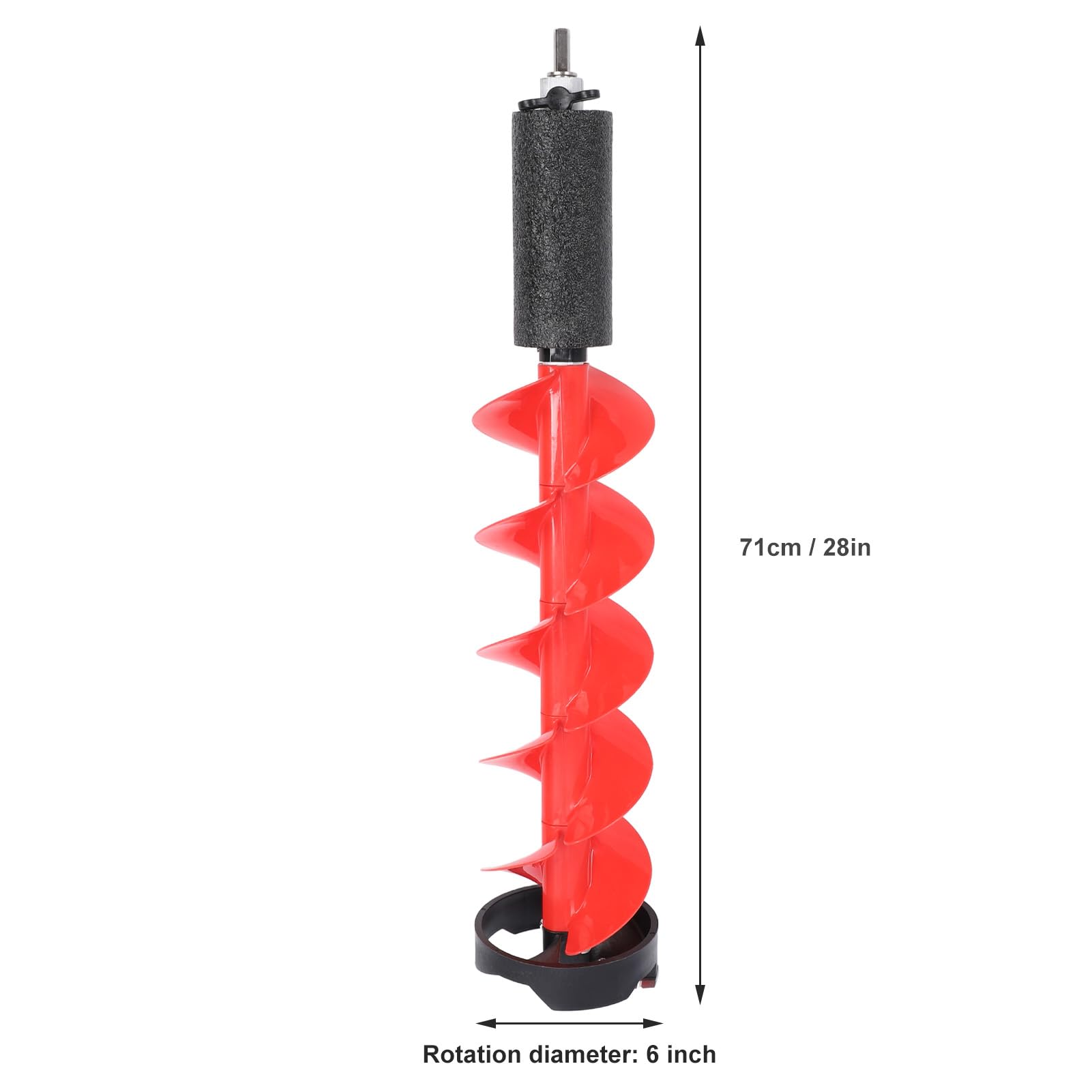 28-Inch Length and 6-Inch Diameter of Zunate Ice Auger