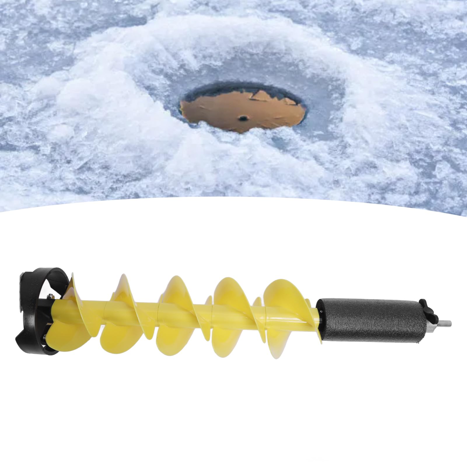 28-inch length provides stability and reach on challenging ice.