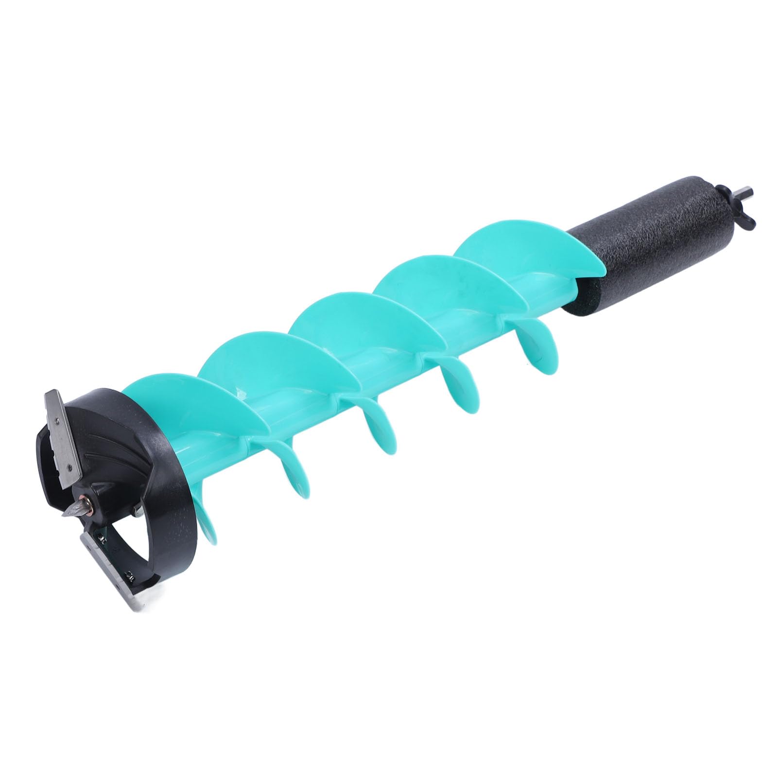 Zunate ice auger comes with screws and a wrench for quick setup.