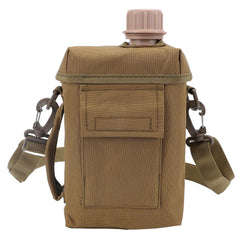 Zunate outdoor water bottle 2L with waist bag for easy transport during hikes.