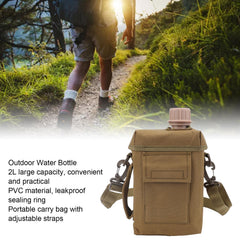 Zunate PVC flat camping water bottle cover protects your bottle.