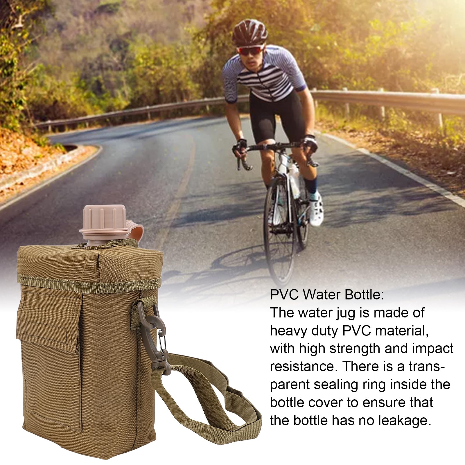 Zunate waist bag bottle holder keeps items organized on camping trips.