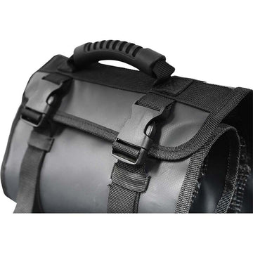 Compact roll-up storage ready for transport