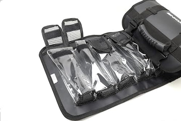 Side profile showing waterproof material of ZXDIN3 pouch