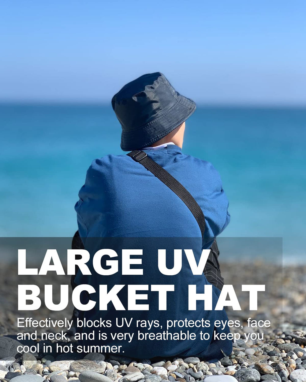 Zylioo packable sun hat folds flat for travel convenience.