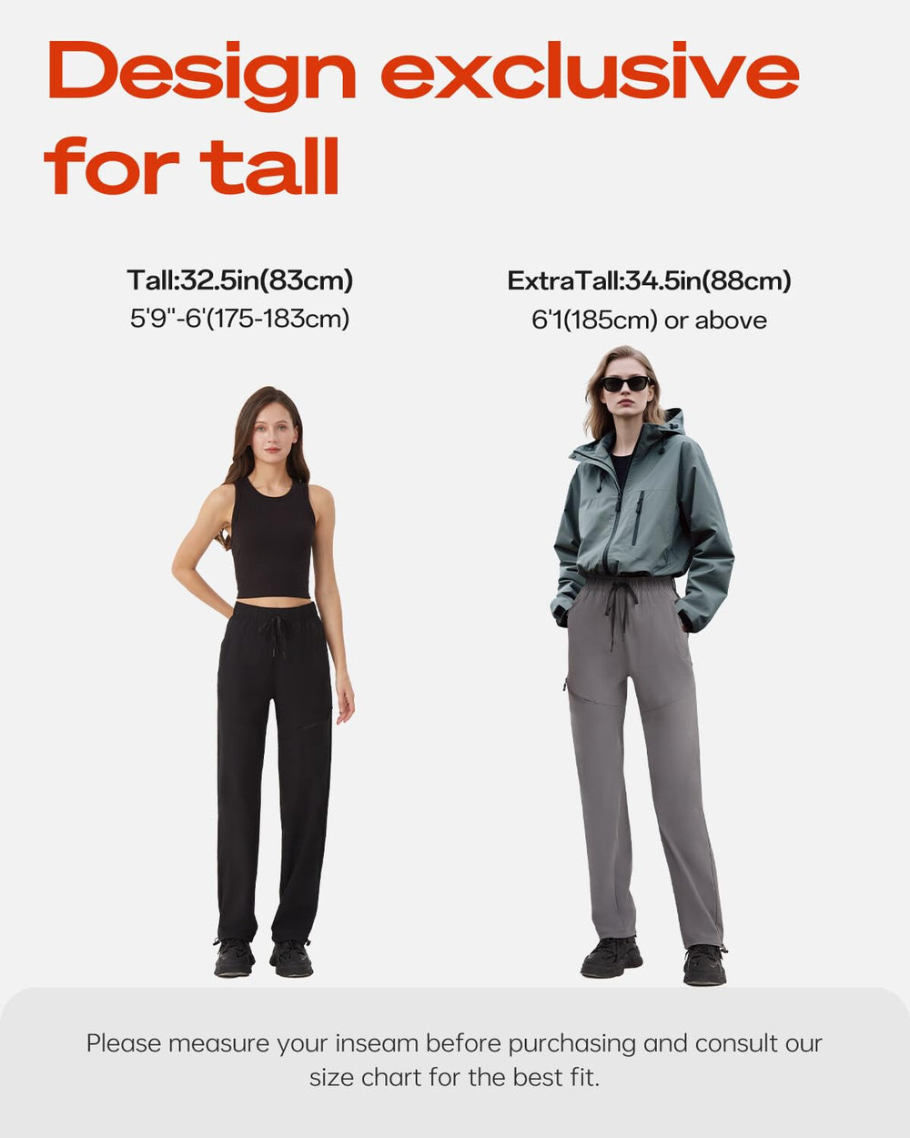 Zylioo tall cargo pants with deep zip pockets secure essentials.