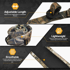 Zylora Crossbow Sling anti-slip texture prevents slipping from shoulder.