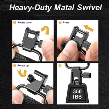 Zylora Crossbow Sling adjustable with a 3 mm connection pin for attachments.