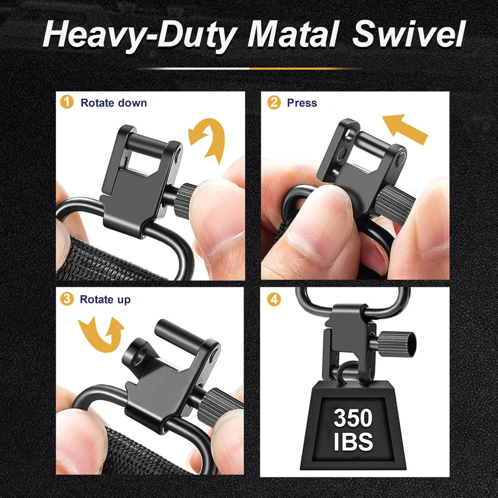 Zylora Crossbow Sling adjustable with a 3 mm connection pin for attachments.