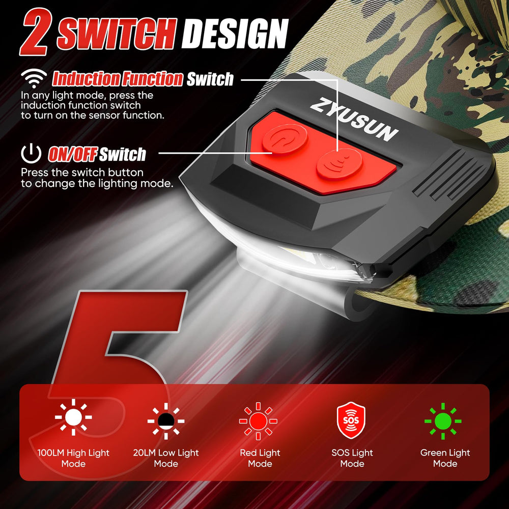Zyusun detachable headbands provide comfortable wear and fit.