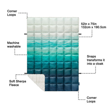 zzlamb Sherpa Puffy Blanket durable and machine washable for easy cleanup.