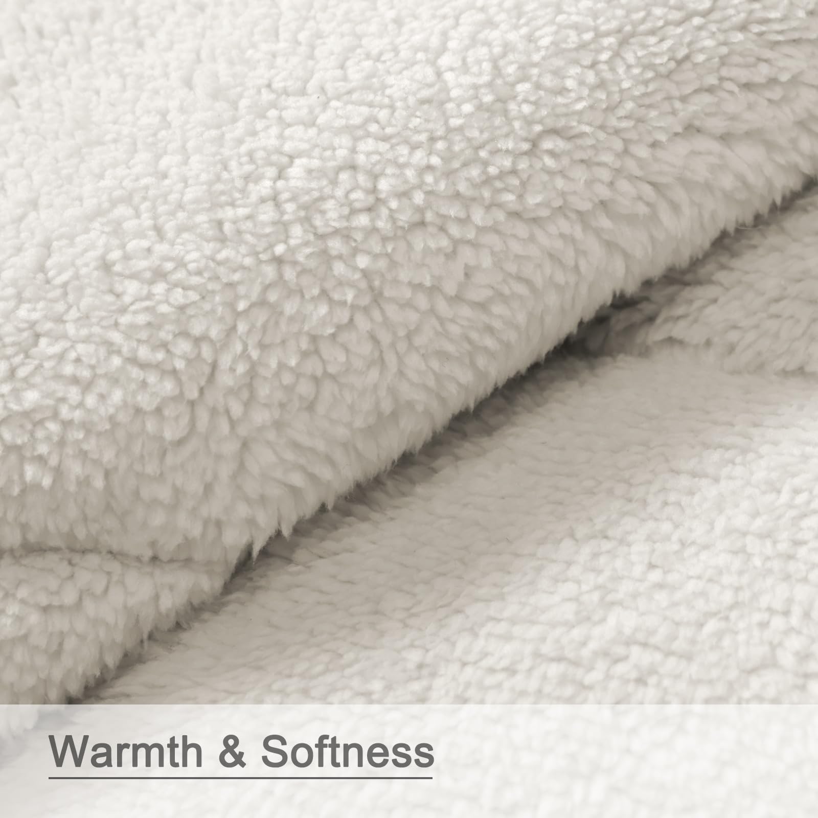 zzlamb Sherpa Puffy Blanket ideal for chilly campfire nights.